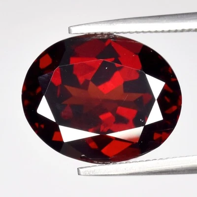 💎5,60ct VS granada oval natural laranja avermelhada - deslumbrante, pedra preciosa da África - Imagem 1 de 4