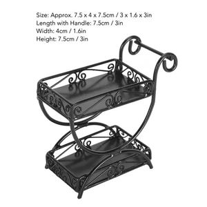(Black)1: 12 Miniature Garden Cart Dollhouse Flower Cart Ornament For Dollhouse - Picture 1 of 12