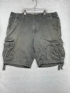 American Eagle Military Cargo Shorts Herren 38 längere Länge grün grau - Bild 1 von 20