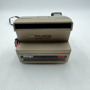 De colección Polaroid Amigo 620 Película Instantánea 600 Cámara Terrestre Fotografía Marrón - Imagen 1 de 12
