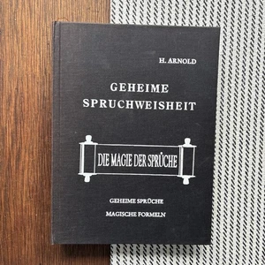 Geheime Spruchweisheit Die Magie Der Sprüche - Hans Arnold Buch Gebundene Ausgab - Imagen 1 de 8