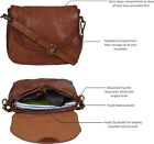 Ozora Vintage Genuine Leather Shoulder Crossbody Purse For Women with