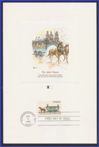 USA3 #2059 U/A FLEETWOOD PROOFCARD FDC   Street Cars First American 1832 - Picture 1 of 1