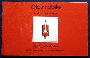 Owner's Manual Betriebsanleitung 1978 Oldsmobile Omega + Starfire (USA) - Bild 1 von 1