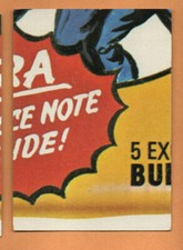 1974 Wacky Packages 9th seres 9 Puzzle Piece BM Bottom Middle Ex+