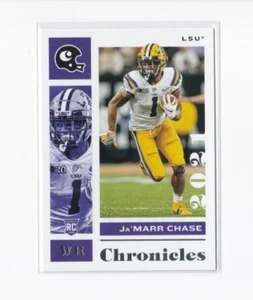 JA'MARR CHASE 2021 CHRONICLES DRAFT PICKS CHRONICLES ROOKIE CARD-SHIPS FREE - Picture 1 of 21