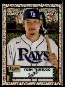 2021 Topps Chrome Platinum Anniversary Black/Gold 70th Refractor Yoshi Tsutsugo