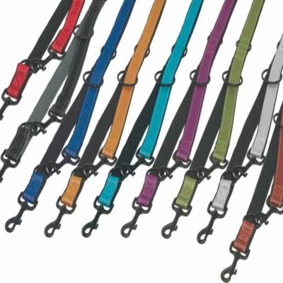 Nobby Führleine CLASSIC REFLECT SOFT - 200 cm lang - Nylon Leine Hundeleine 2 m