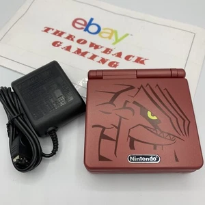 GameBoy Advance SP AGS-001 Pokemon Groudon Reshell *Glass Screen & New Battery* - Picture 1 of 9