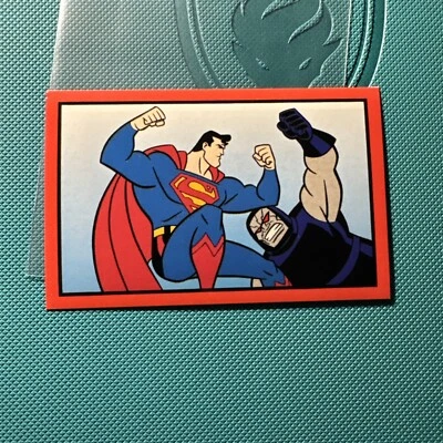 Superman vs. Darkseid Sticker 1996 Fleer/SkyBox Superman Action Packs Promo - Image 1 of 2