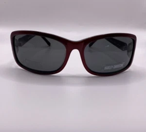 Harley Davidson HDX808 RB Red Burgundy Wide Plastic Sunglasses Frame 60-16-125 - Picture 1 of 4