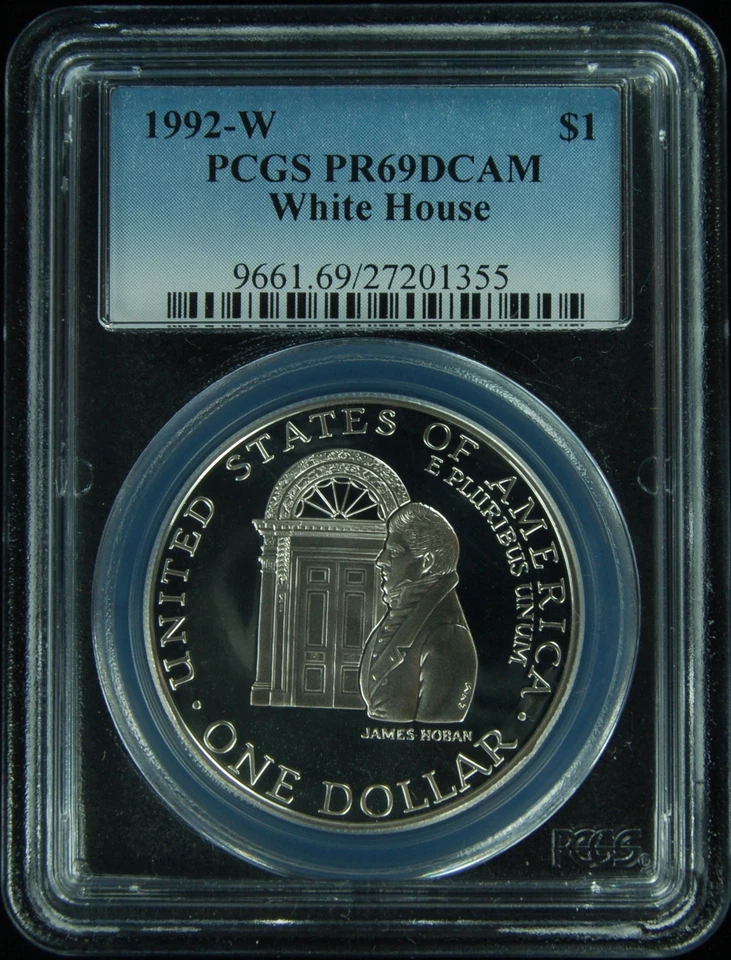 1992-W PCGS PR69DCAM White House Commemorative Dollar (New PCGS Label) - Image 1 of 1