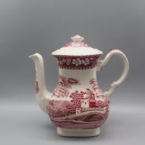 Spode England Tower Pink Coffee Pot - Picture 1 of 6