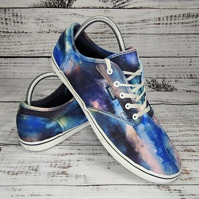 Zapatillas de skate para mujer talla 10 Vans azul-púrpura cómodas Cosmic Galaxy Space Foto 1 de 4
