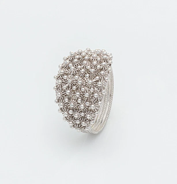 fede sarda da donna in argento 925 fedina filigrana dargento anello.sardo per - Immagine 1 di 1