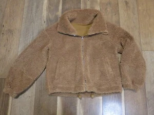 Lululemon Women's Brown Cinchable Fleece Zip-Up Jacket Sz 4 Chest 42" - Picture 1 of 12