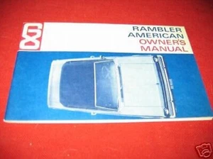 1968 AMC RAMBLER AMERICAN OWNERS MANUAL NOS ORIGINAL - Picture 1 of 1