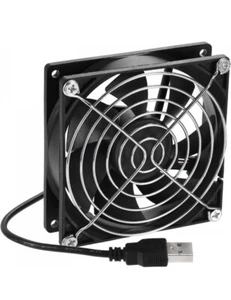 DC Brushless Lüfter DC12V 0,3A 120x25mm Kugellager mit Lüftergitter - Bild 1 von 5