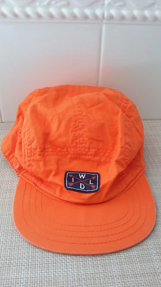 Gorra Crazy 8 Snapback Niños Talla 7-8 Naranja Wild Logo 100% Algodón Exterior Usada en Excelente Condición Foto 1 de 4