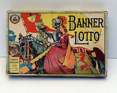 Vintage Parker Brothers Game banner lotto Bingo  Foto 1 de 4