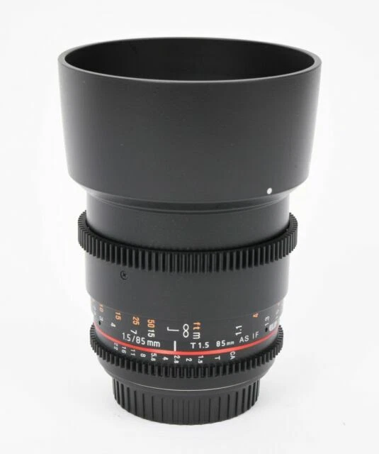 Samyang 85mm T1.5 VDSLR MK2 Telephoto Cine Lens - Canon EF