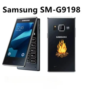 Dual Screen Samsung SM-G9198 16GB UNLOCKED 4G LTE Dual SIM 16MP Flip Smartphone - Picture 1 of 13