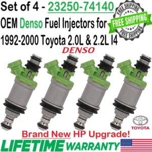 NEW OEM x4 Denso HP Upgrade Fuel Injectors for 93-99 Toyota Camry CE Sedan 2.2L - Picture 1 of 5