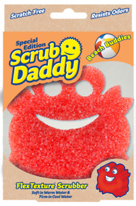 Scrub Daddy SPECIAL EDITION RED CRAB Non-Scratch FlexTexture Sponge NEW
