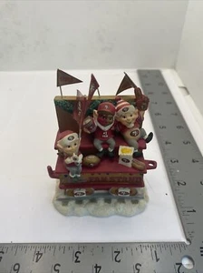 San Francisco 49ers Christmas Express Train Danbury Mint 49ers Fan Stand SAA-10S - Picture 1 of 6