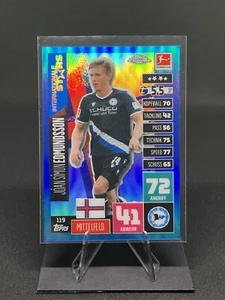 Joan Simun Edmundsson 2020-21 cromado partido Attax Bundesliga refractor azul/150 - Imagen 1 de 3