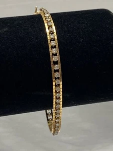 Brazalete Tenis Diamantes Oro Amarillo 14K 7.5" 8.1G (TDW026836) - Imagen 1 de 10