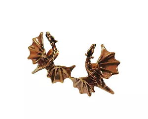 Earrings Earrings Dragon Bronze Flying Dragon Medieval Fantasy Celtic Magic - Picture 1 of 5