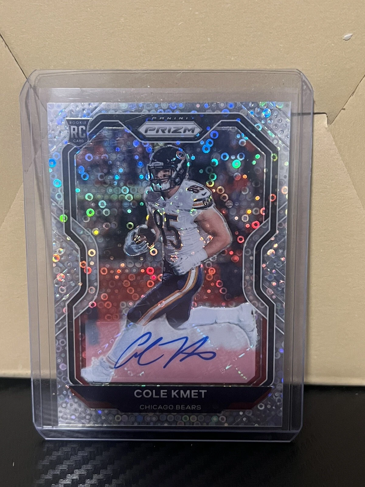 2020 Panini Prizm Rookie Autographs Disco Cole Kmet RC Auto Chicago Bears #305