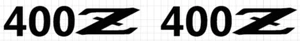 400z vinyl decal set - Picture 1 of 2