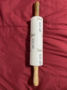 RAE DUNN by Magenta - HAPPY EASTER - ROLLING PIN - NEW...RARE FIND!! - Picture 1 of 1