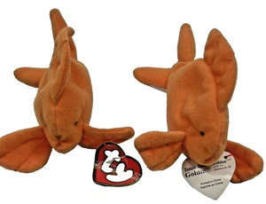 2 TY GORRO BEBÉS GOLDIE PEZ HECHO PARA MCDONALD'S CON ETIQUETA CORAZÓN 1993 44h - Imagen 1 de 5