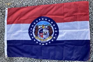 Valley Forge Vintage Flagge des Staates Missouri 3'x5' - Bild 1 von 3