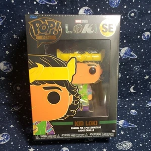 Funko Pop! Marvel Pin Blacklight KID LOKI Special Edition New Sealed - Picture 1 of 4