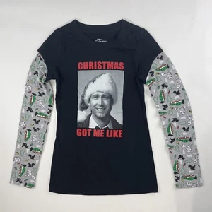 National Lampoon's Christmas Vacation Clark Griswold Picture Long Sleeve T Shirt - Picture 1 of 6