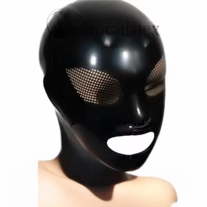 Latex Rubber Fetish Mask | Full Head Cover Hood | Unisex Costume Cosplay XL - Picture 1 of 2
