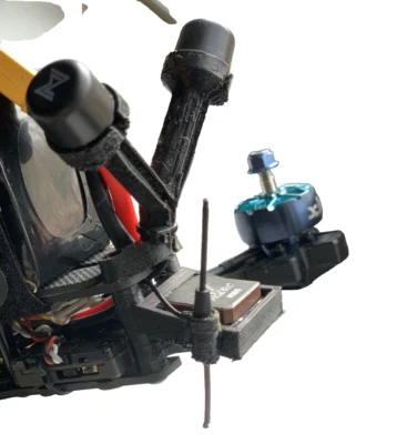 TPU Source Onev5.1 21mm GPS and ELRS2G4 Antenna Optimal Long Range Control Mount - Image 1 of 4