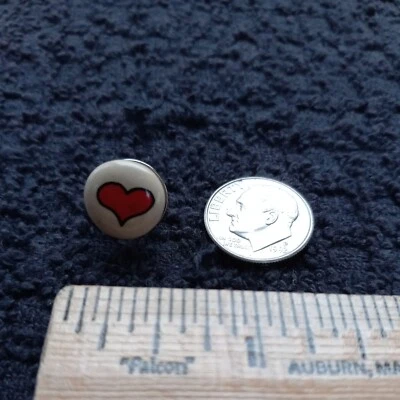VINTAGE PORCELANA CORAÇÃO GRAVATA ADERÊNCIA LAPELA - Imagem 1 de 4