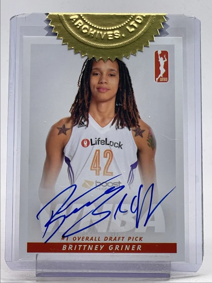 BRITTNEY GRINER 2013-14 RITTENHOUSE WNBA ROOKIE AUTOGRAPH RC AUTO Q4762 - Image 1 of 2