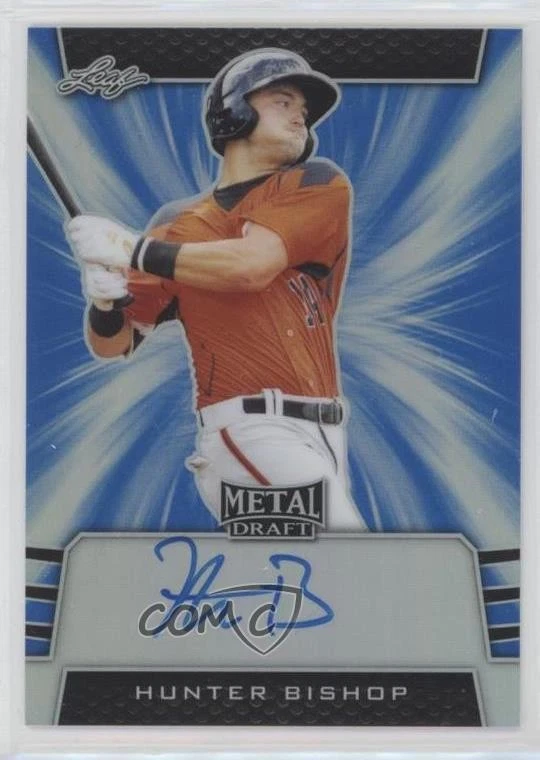 2019 Leaf Metal Draft Blue /30 Hunter Bishop #BA-HB1 Auto - Image 1 of 2
