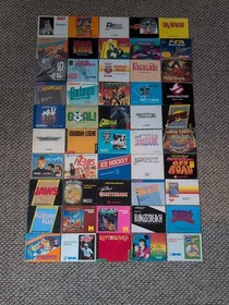 Lote 50 Nintendo NES Manual de instrucciones Folleto Cazafantasmas Kirby Godzilla 