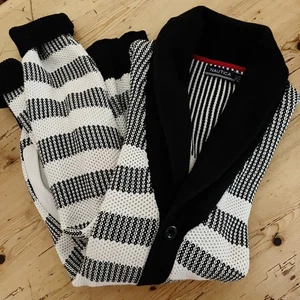 NAUTICA Mens Striped Heavy Weight Collared Cardigan SZ XL Pockets Preppy Fall - Picture 1 of 11
