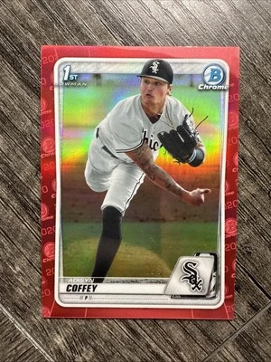 2020 Bowman Chrome Red Refractor ADISYN COFFEY RC WHITE SOX #CDA-AC /5 - Image 1 of 2