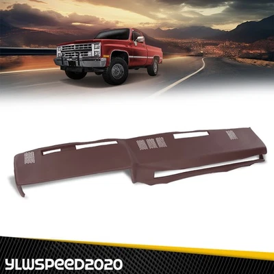Fit For 1981-1987 GMC Pickup Full Size 1981-91 Chevy GMC SUV Dash Cover Cap Red - Image 1 of 4