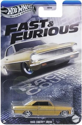FAST FURIOUS Racing Modello Auto 1966 CHEVY NOVA 1:64 8cm Hot Wheels JBY42 - Immagine 1 di 3