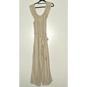 Universal Thread Linen Blend Wide Leg Off Shoulder Jumpsuit Womens Plus Size XXL - Picture 1 of 8